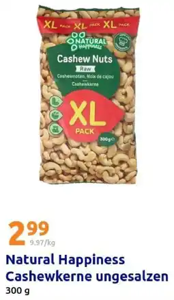 Action Natural Happiness Cashewkerne ungesalzen Angebot