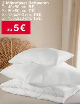 Woolworth Mikrofaser Bettwaren Angebot