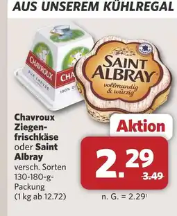 Combi Chavroux ziegenfrischkäse oder saint albray Angebot