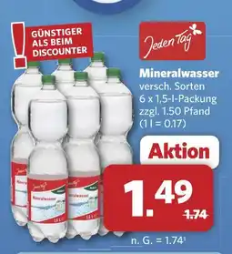 Combi Jeden tag mineralwasser Angebot