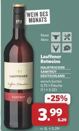 Combi Lauffener rotweine halbtrocken samtrot Angebot