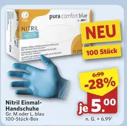 Combi Pura comfort blue nitril einmal-handschuhe Angebot