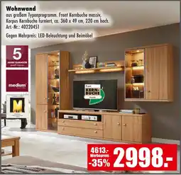 Möbel Mahler Medium wohnwand Angebot