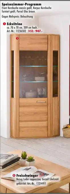 Möbel Mahler Eckvitrine Angebot