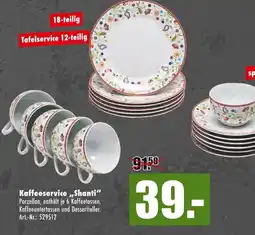 Möbel Mahler Kaffeeservice 'shanti' Angebot