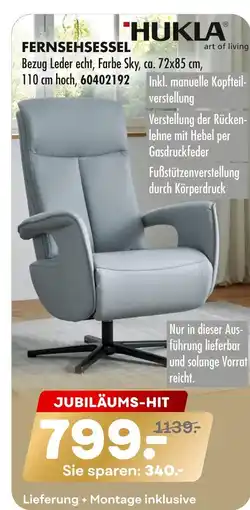 Möbel Kraft Hukla fernsehsessel Angebot