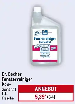 METRO Dr. Becher Fensterreiniger Konzentrat Angebot