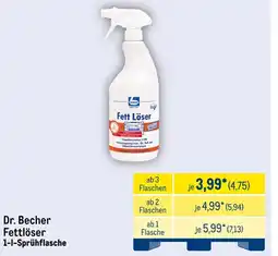 METRO Dr. Becher Fettlöser Angebot