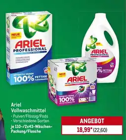 METRO Ariel Vollwaschmittel Angebot