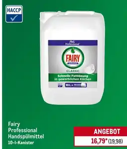 METRO Fairy Professional Handspülmittel Angebot