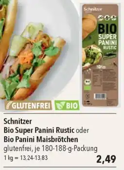 CITTI Markt Schnitzer Bio Super Panini Rustic oder Bio Panini Maisbrötchen Angebot