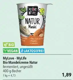 CITTI Markt MyLove - MyLife Bio Mandelcreme Natur Angebot