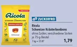 CITTI Markt Ricola Schweizer Kräuterbonbons Angebot