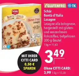 CITTI Markt Schär Bontà d'Italia Lasagne Angebot