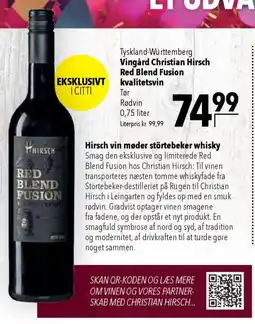 CITTI Markt Vingård Christian Hirsch Red Blend Fusion kvalitetsvin Angebot