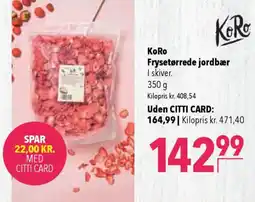 CITTI Markt KoRo Frysetørrede jordbær Angebot