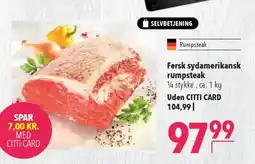 CITTI Markt Fersk sydamerikansk rumpsteak Angebot