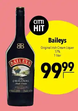 CITTI Markt Baileys Original Irish Cream Liquer 17% Angebot