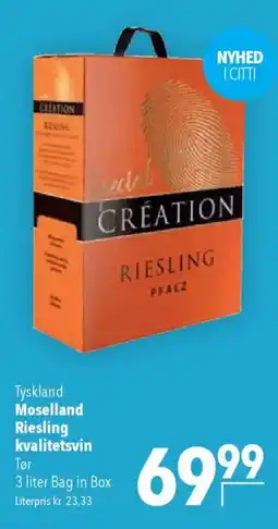 CITTI Markt Moselland Riesling kvalitetsvin Angebot