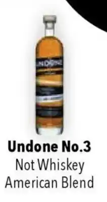 CITTI Markt Undone No.3 Not Whiskey American Blend Angebot