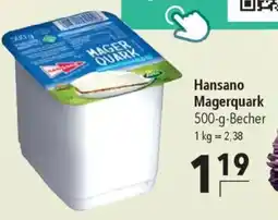 CITTI Markt Hansano Magerquark Angebot
