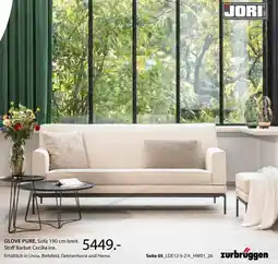 Zurbrüggen JORI GLOVE PURE Sofa Angebot