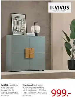Zurbrüggen INVIVUS Highboard Angebot
