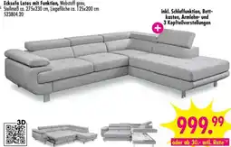 Möbel Boss Ecksofa Lotos mit Funktion Angebot
