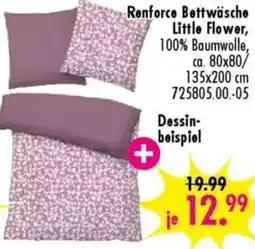 Möbel Boss Renforce Bettwäsche Little Flower Angebot