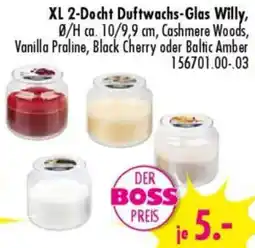 Möbel Boss XL 2-Docht Duftwachs-Glas Willy Angebot