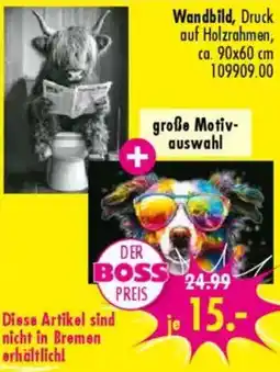 Möbel Boss Wandbild Angebot