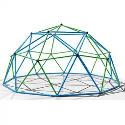 Netto Marken-Discount Klettergerüst 305x305x155cm DomeClimber Kinder Kletterkuppel Geodome 10FT - blau/grün Angebot