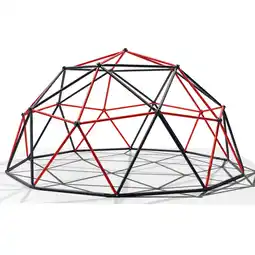 Netto Marken-Discount Klettergerüst 305x305x155cm DomeClimber Kinder Kletterkuppel Geodome 10FT - anthrazit/rot Angebot