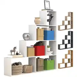 Netto Marken-Discount VCM Holz Stand Treppenregal Stufenregal Standregal Raumteiler Bücherregal Dubila L Angebot