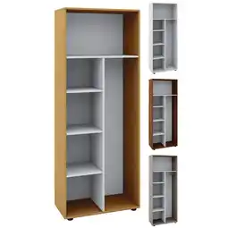 Netto Marken-Discount VCM Holz-Besenregal 6 Fächer Maße: . 70 x H. 178 x T. 40 cm Putzschrank Regal ohne Türen - Vandol Angebot