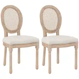 Netto Marken-Discount HOMCOM Esszimmerstuhl Polyester, Kautschukholz Angebot