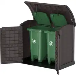 Netto Marken-Discount Duramax StoreAway Aufbewahrungsbox 2er Mülltonnenbox 1200 l, 145 x 125 x 83 cm, Kunststoff Angebot