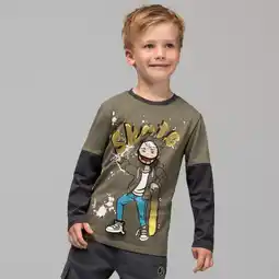 NKD Kinder-Jungen-Langarmshirt mit Frontaufdruck und Applikationen Angebot