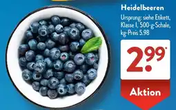 Aldi Süd Heidelbeeren Angebot