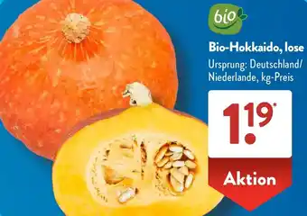 Aldi Süd Bio-Hokkaido, lose Angebot