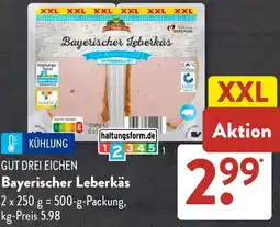 Aldi Süd GUT DREI EICHEN Bayerischer Leberkäs Angebot