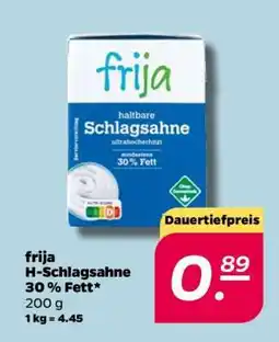 NETTO frija H-Schlagsahne 30 % Fett Angebot