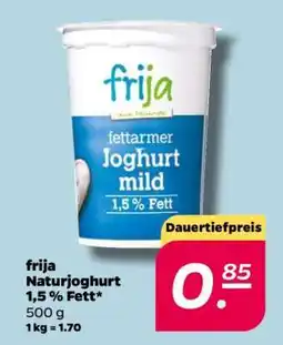 NETTO frija Naturjoghurt 1,5 % Fett Angebot