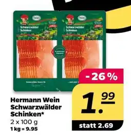 NETTO Hermann Wein Schwarzwälder Schinken Angebot