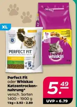 NETTO Perfect Fit oder Whiskas Katzentrocken-nahrung Angebot