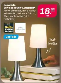 NETTO dekorado 2er-Set Touch-Leuchten Angebot