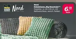 NETTO Nord Dekokissen „Big Mountain“ Angebot