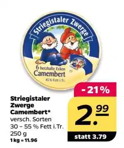 NETTO STRIEGISTALER ZWERGE Camembert Angebot