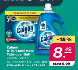 NETTO Calgon 4-in-1 Anti-Kalk Tabs oder Gel Angebot