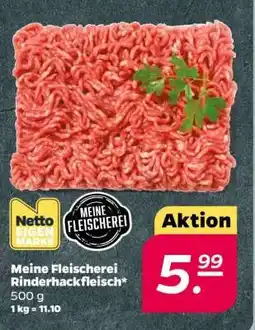NETTO Meine Fleischerei Rinderhackfleisch Angebot